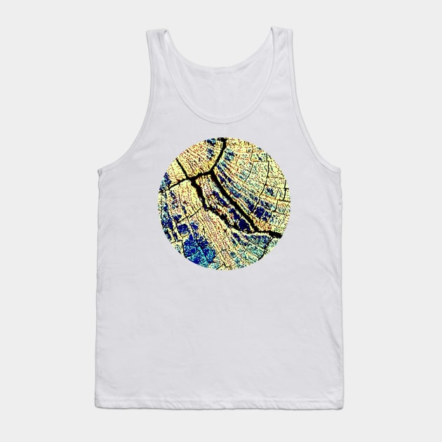 Golden Energetic Grid Tank Top by Tovers